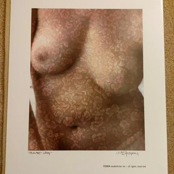 Painted Lady print by Brian Gregory framed